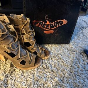 Freebird by Steven tan sandal/booties